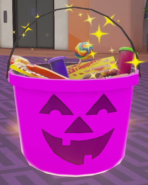 Purple Candy bucket from the event
