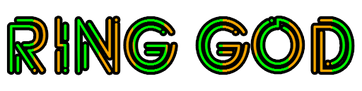 Logo for Ring God. It say's "Ring God" in a stylistic font.