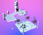 Hole 13, in the Vaporwave area.